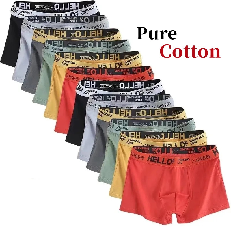 Boxer Shorts Modal - 10 Stück/Herrenunterwäsche Männer Reine Baumwolle Unterhose