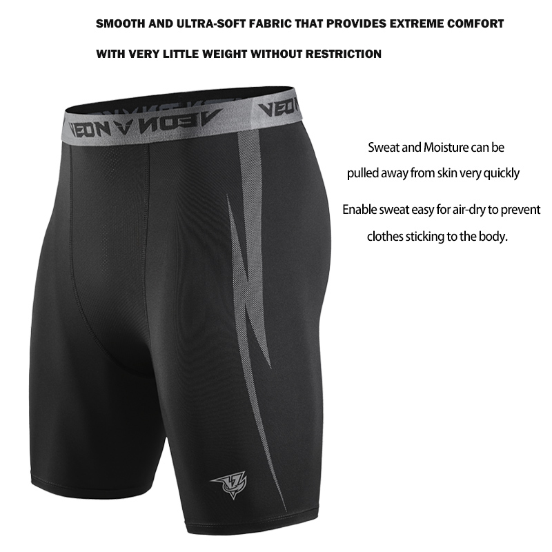 Schwarze Kompression shorts Mä – Compression Shorts Athletes Bewertung und Preis